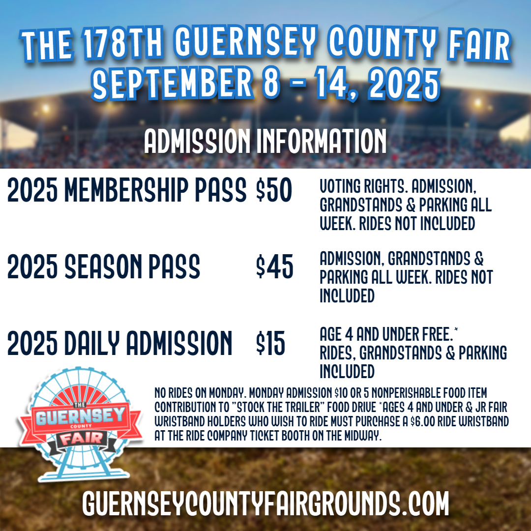 Guernsey County Fair September 8-14, 2025