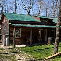 Front of the Birmingham Cabin