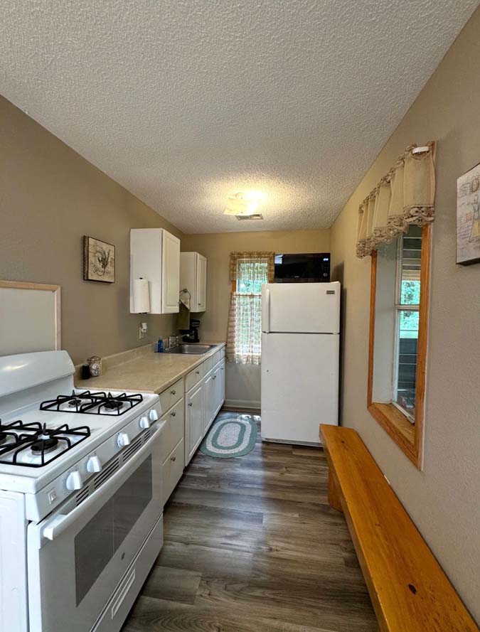 The Dogwood at Timberline Cabins kitchen area