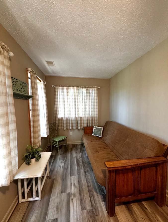 The Dogwood at Timberline Cabins side table