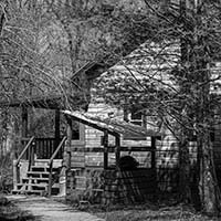 Front of the Huntington Cabin